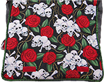 flap roses/skull